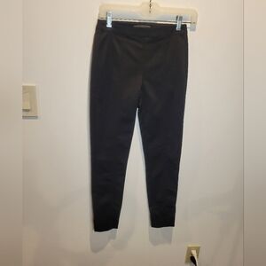 St John Size 0 Black Trouser Pants W/ankle Zip